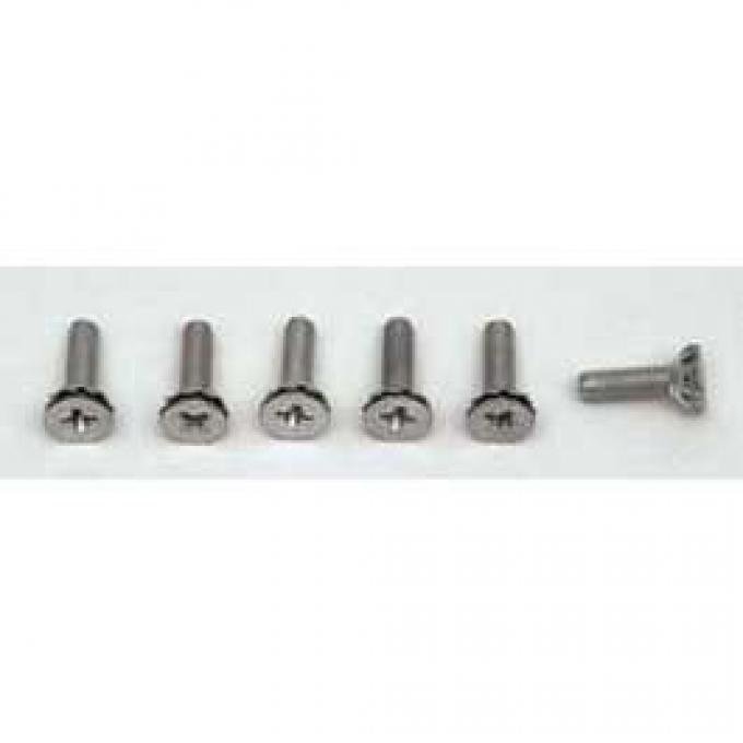 Chevy Door Hinge Screw Set, Rear, 4-Door, 1955-1957