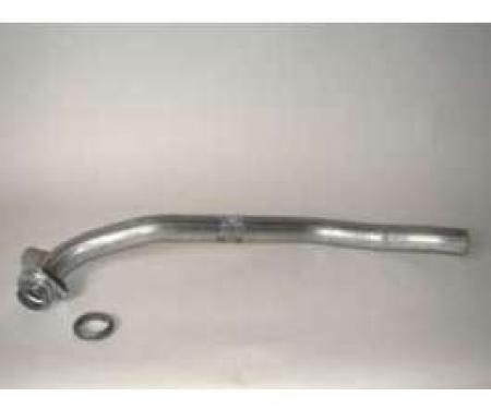 Chevy Aluminized Dual Exhaust Pipe, Non-Convertible, 283ci,Left, 1957