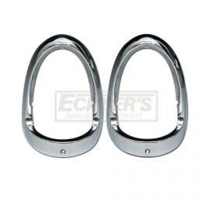 Chevy Taillight Bezels, Best Quality, 1955