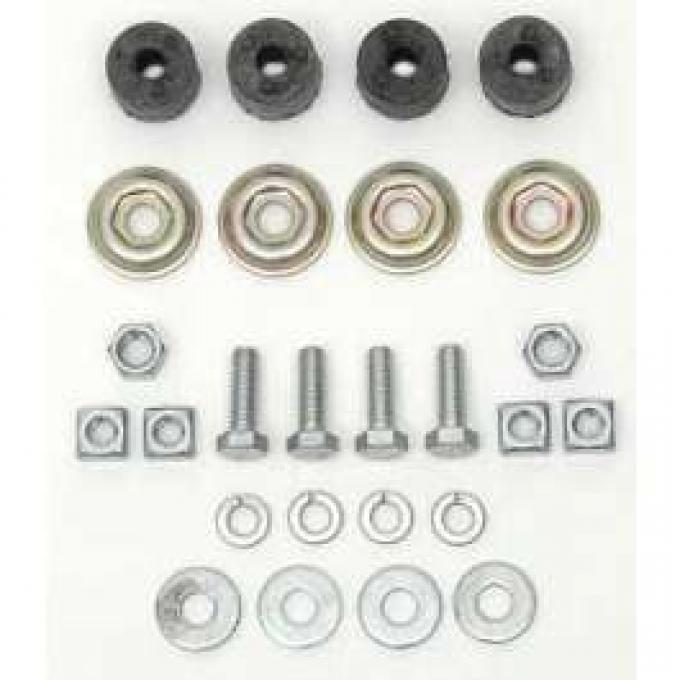 Chevy Shock Installation Hardware Kit, Front, 1955-1957