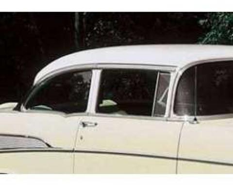 Chevy Side Glass Set, Tinted, 2-Door Sedan, 1955-1957