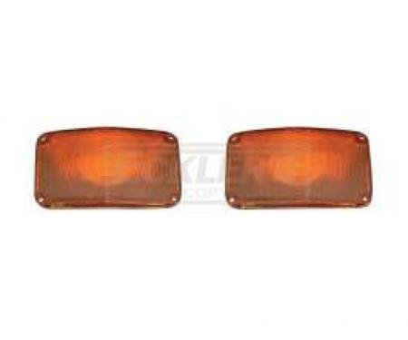 Chevy Parking Light Lenses, Amber, 1956