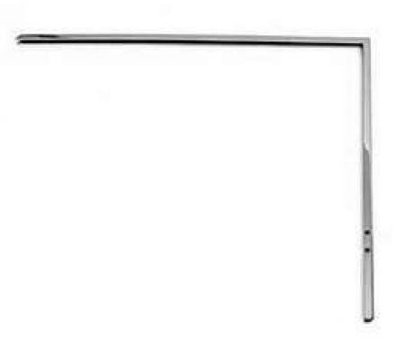 Chevy Door Window Frame, Chrome, Left, 2-Door Hardtop Or Convertible, 1955-1957