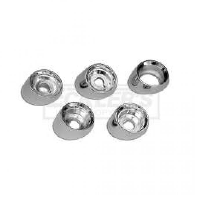 Chevy Dash Bezel Set, Chrome Ring, 1957