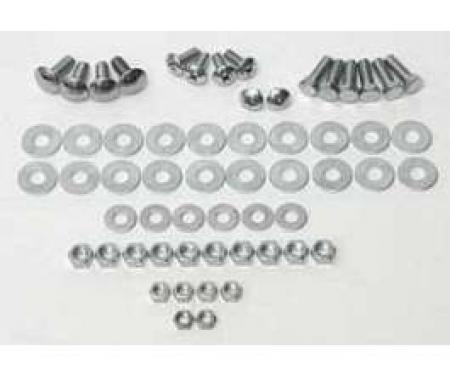 Chevy Bumper Hardware Kit, Front, 1955-1956