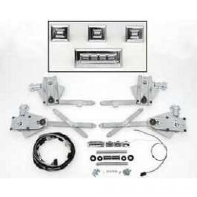 Chevy Power Window Kit, 2-Door Hardtop, 1955-1957