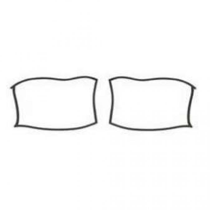 Chevy Weatherstrip, Rear Curved Glass, Nomad, 1955-1957