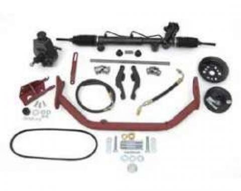 Chevy Rack & Pinion Steering Mega Kit, Small Block, With ididit Tilt Column Shift, 1955-1957