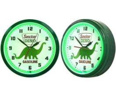 Neon Clock, Dino Sinclair Gasoline, 20