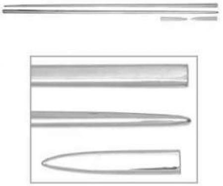 Chevy Side Molding Set, Stainless Steel, 2-Door Sedan & Wagon, 210, 1955