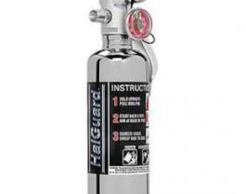 Fire Extinguisher, H3R Halguard Chrome, 1.4 Lb.