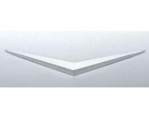 Chevy V Hood Emblem, Front, Chrome, Best Quality, 1956
