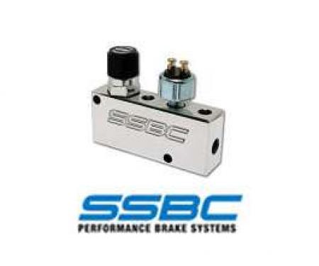 Proportioning Valve, SSBC, Adjustable, Brake Light Switch, Polished
