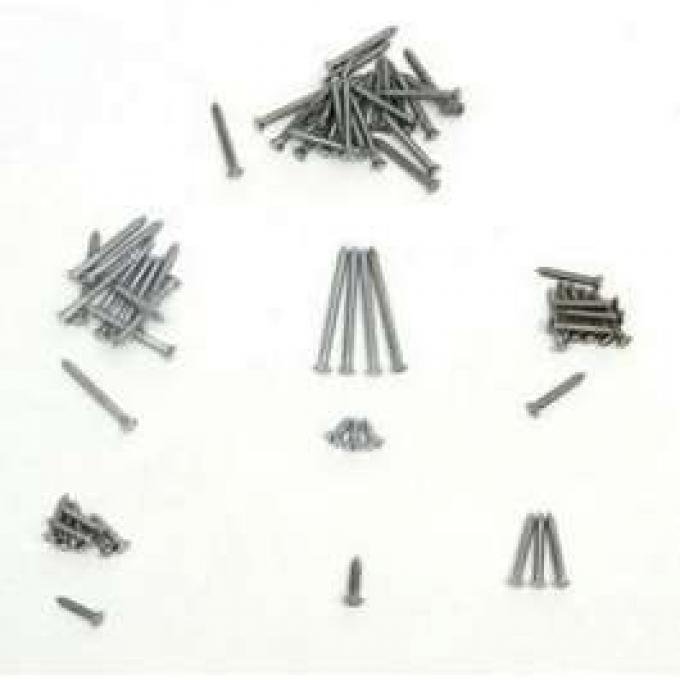 Chevy Interior Garnish Molding Trim Screw Set, Nomad, 1955-1957