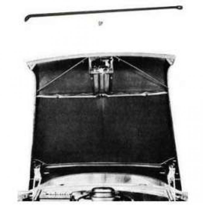 Chevy Hood Brace Rod, Right, 1955