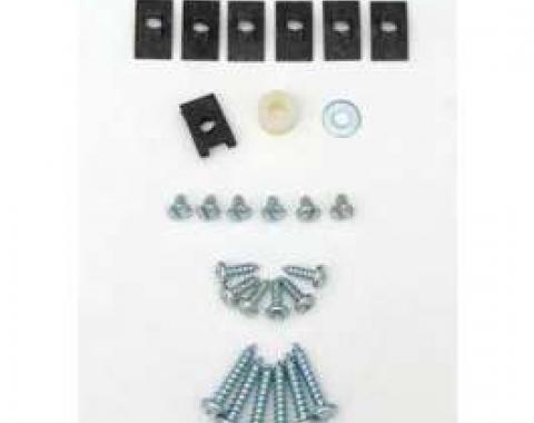 Chevy Heater Box Screws, Clips & Fasteners, Deluxe, 1957