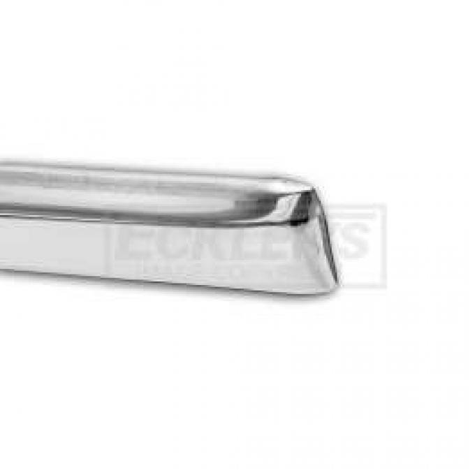 Chevy Side Panel Trim, Stainless Steel, Left Upper Rear, 2-Door Hardtop, Bel Air, 1957