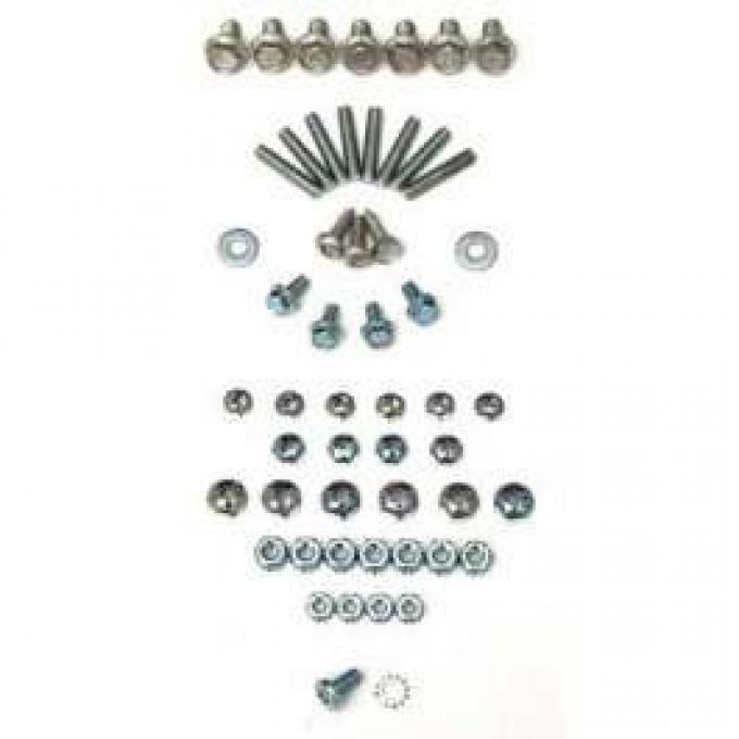 Chevy Hood Bolt, Stud, Nut & Screw Fastener Kit, 1957