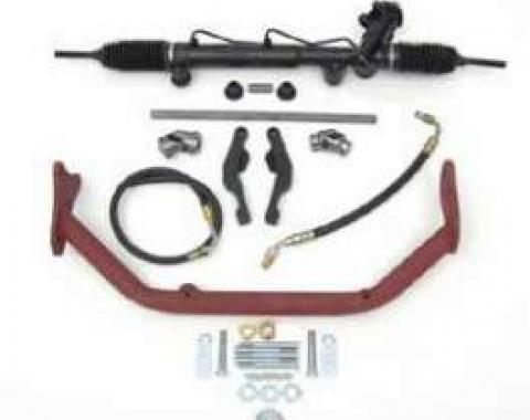 Chevy Rack & Pinion Deluxe Steering Kit, Big Block, With ididit Tilt Column & Floor Shift, 1955-1957