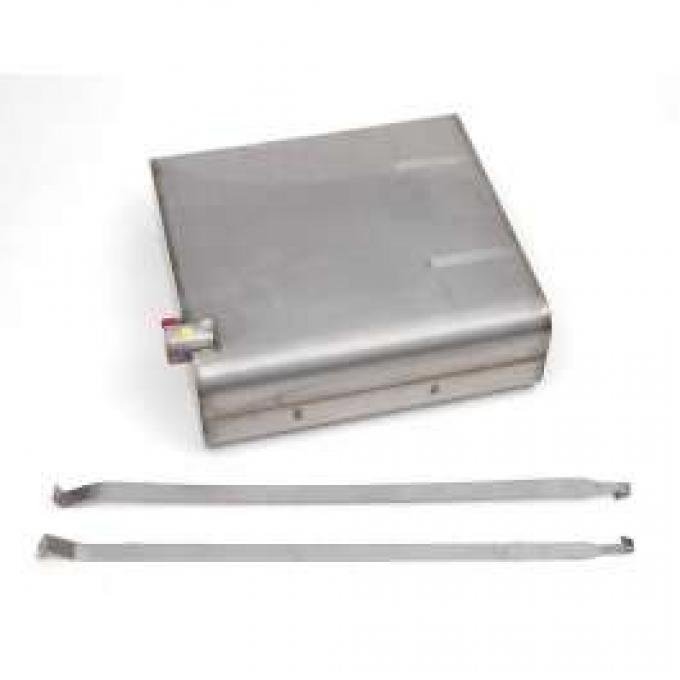 Chevy Gas Tank, With Straps, Stainless Steel, 1955-1956