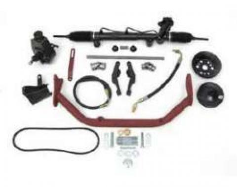 Chevy Rack & Pinion Mega Steering Kit, Big Block, With ididit Tilt Column & Column Shift, 1955-1957