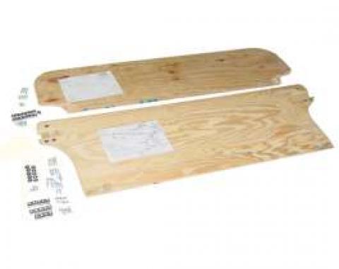 Chevy Rear Seat Plywood Set, With Hardware, Wagon, Nomad, 1955-1957