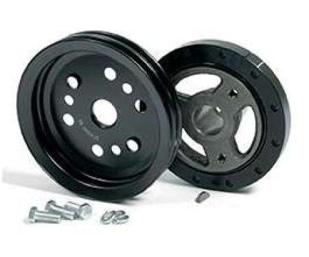 Chevy Harmonic Balancer & Pulley Kit, Small Block, 1955-1957
