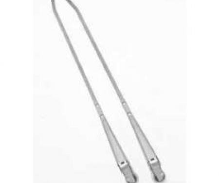 Chevy Windshield Wiper Arms, Polished, Stainless Steel, 1955-1957