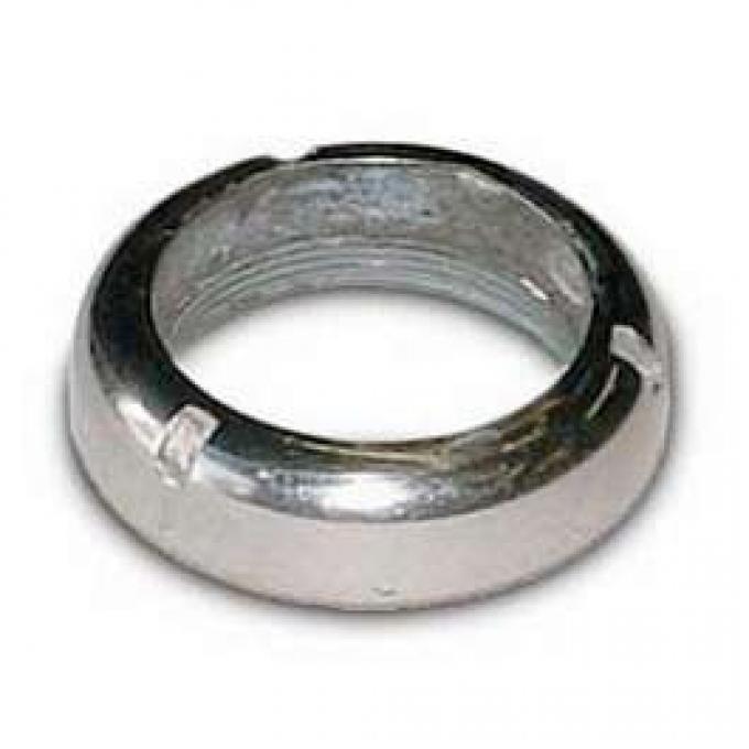 Chevy Ignition Switch Bezel Nut, Chrome, 1955-1956