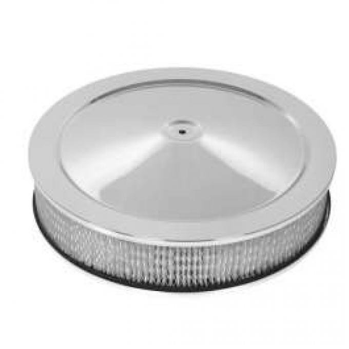 Chevy Air Cleaner, Round Chrome, 14 X 3