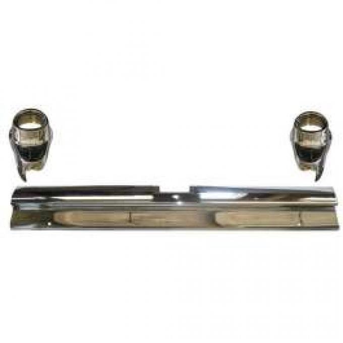 Chevy Rear Bumper Set, First Series, 3-Piece, Non-Wagon, 1957