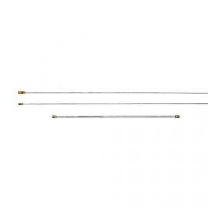 Chevy Brake Line Set, For Dual Brake Master Cylinder & GM Style Proportioning Valve, 1955-1957