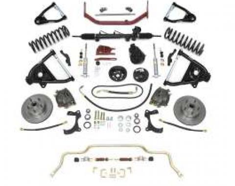 Chevy Complete Independent Front Suspension Kit, Big Block & 2 Lowering Coil Springs, 1955-1957