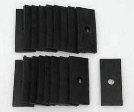 Chevy Pinch Rail Pads, Convertible, 1955-1957