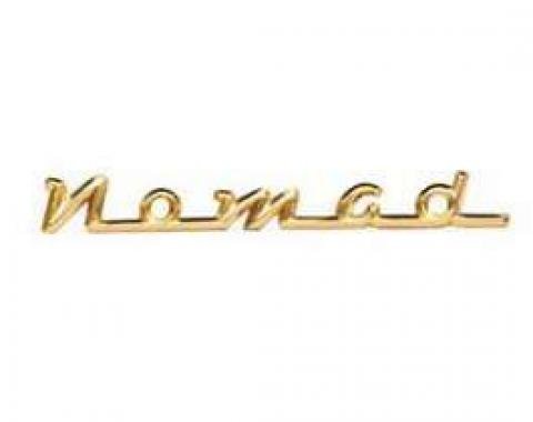 Chevy Script Emblem, Nomad, Gold, 1955-1957