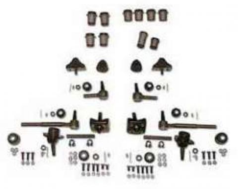 Chevy Front End Rebuild Kit, Except Original Power Steering & Without Coil Springs, 1955-1957