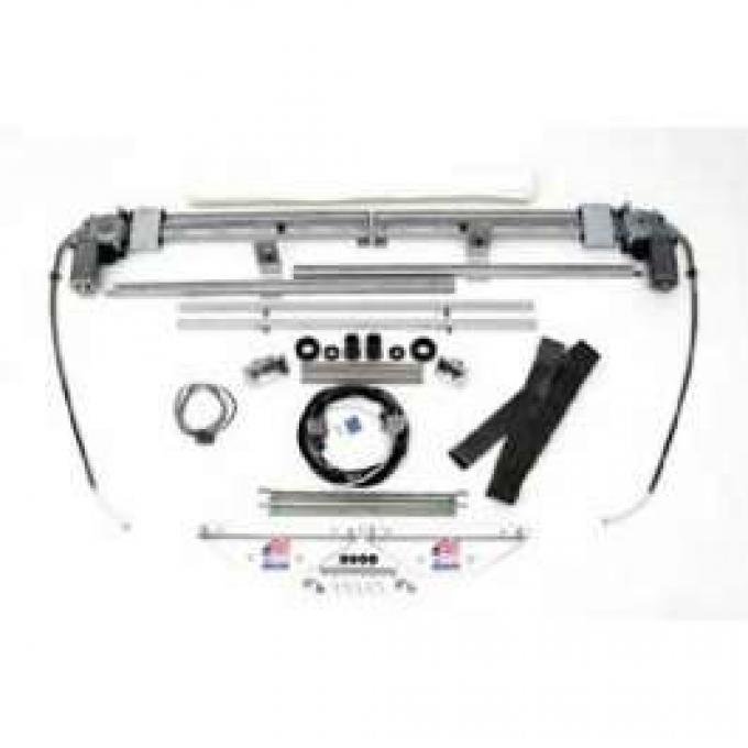 Chevy Power Window Kit, Vent Window Delete, 2-Door Sedan Or Wagon, Doors Only, 1955-1957