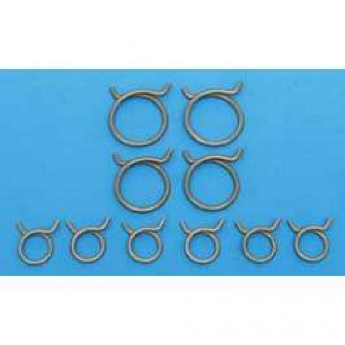 Chevy Radiator & Heater Hose Clamp Set, 1957