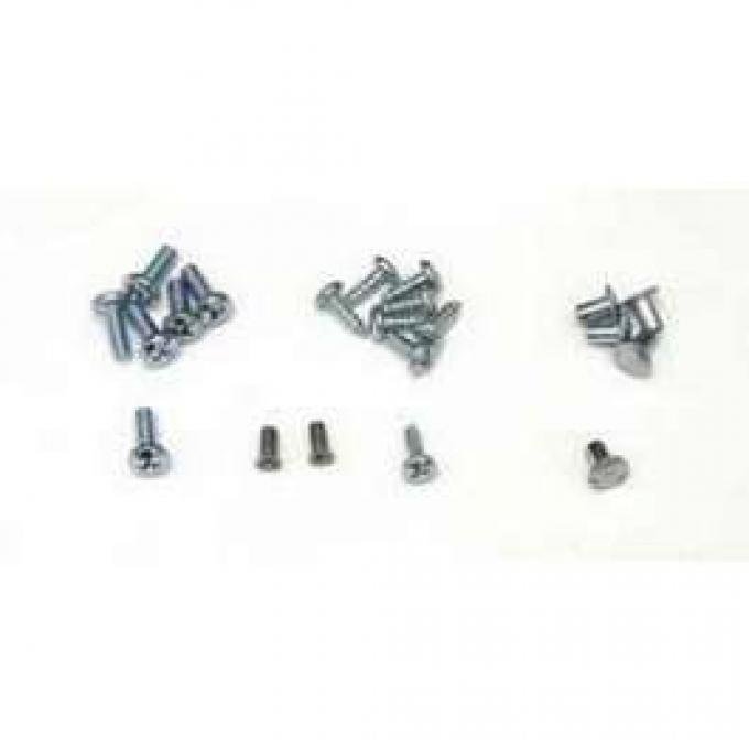 Chevy Kick Panel Vent & Windlace Retainer Screw Set, 1955-1956