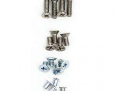 Chevy Window Frame Screw Set, 2-Door Hardtop & Convertible,1955-1957