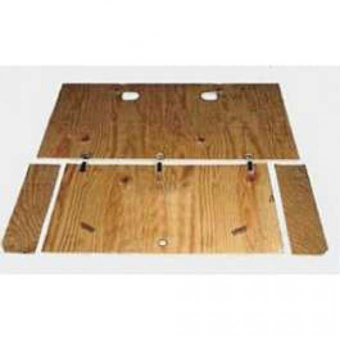 Chevy Cargo Area Plywood Set, With Clips, Wagon, Nomad, 1955-1957