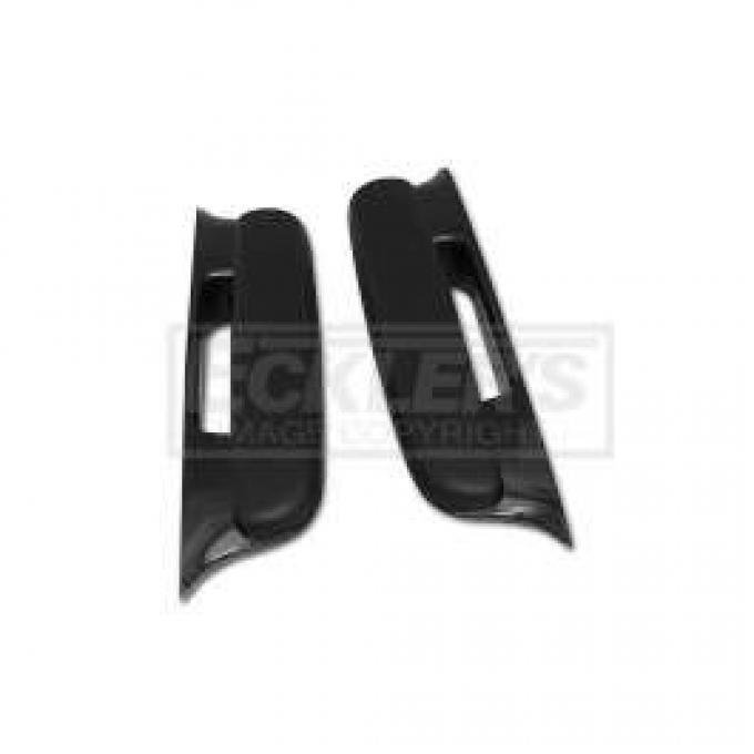 Chevy Door Armrests, Bel Air, Black, 1957