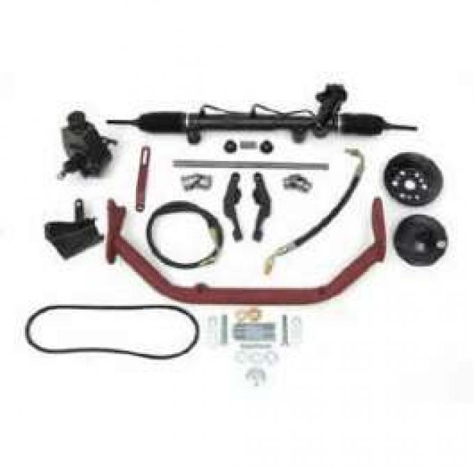 Chevy Rack & Pinion Mega Steering Kit, Big Block, With ididit Tilt Column & Column Shift, 1955-1957