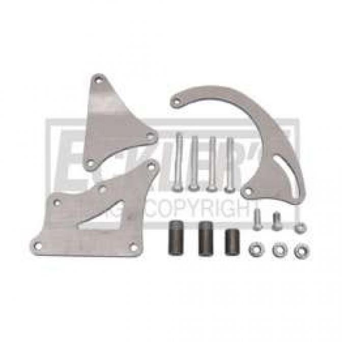 Chevy Alternator Bracket Kit, Small Block, Short Water Pump Extra Clearance, 1955-1957