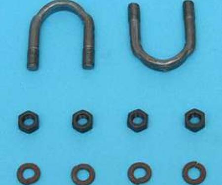 Chevy Driveshaft Rear U-Bolt Kit, 1955-1957