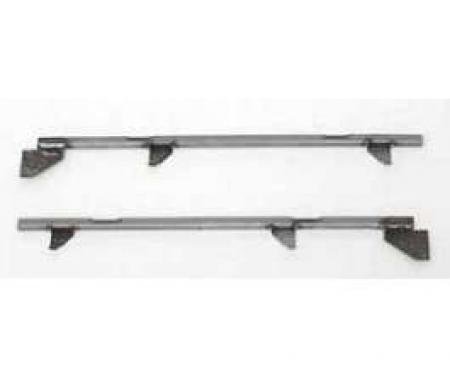 Chevy Door Glass Lower Metal Setting Channels, 2-Door Hardtop, Nomad & Convertible, 1955-1957