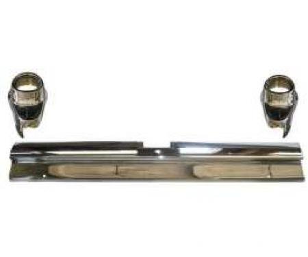 Chevy Rear Bumper Set, First Series, 3-Piece, Non-Wagon, 1957