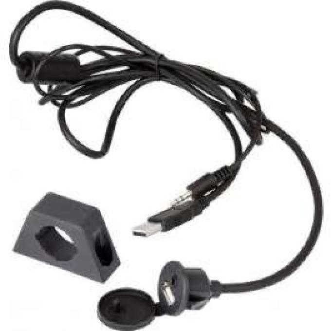 USB/Aux Extension Cable With Integrated Cover