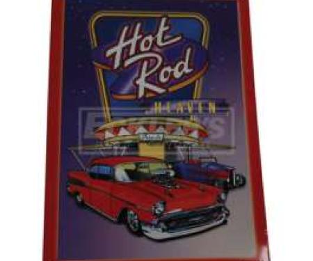 Chevy Metal Sign, Hot Rod Heaven