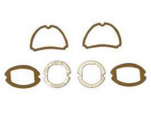 Chevy Parking Light, Taillight & Back-Up Light Lens Gasket Set, 1957